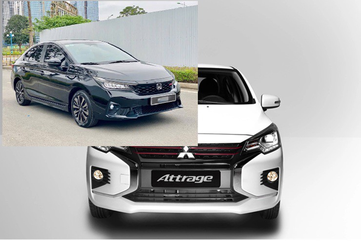 Nên mua Honda City cũ hay Mitsubishi Attrage mới