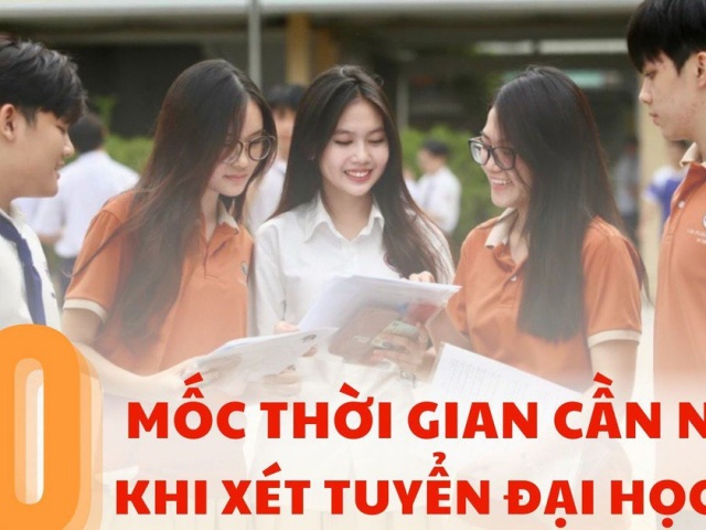 10 mốc thời gian thí sinh cần nhớ khi xét tuyển đại học năm 2025