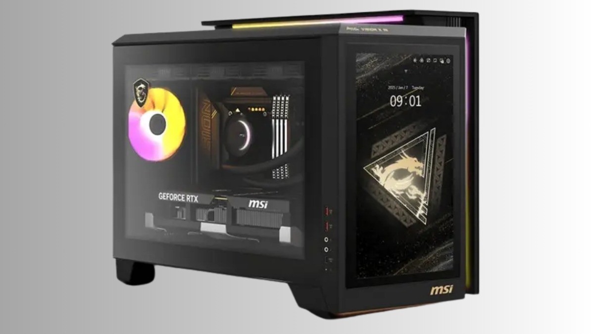 Điểm nhấn chính là màn hình cảm ứng 13.3 inch ở mặt trước.