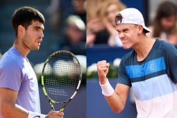 Video tennis Alcaraz - Rune: Cú sốc "Tiểu Nadal", ngạo nghễ đăng quang (CK Barcelona Open)