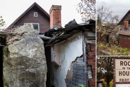 Cận cảnh ngôi nhà bị 'bổ đôi' bởi tảng đá 55 tấn từng hút khách du...