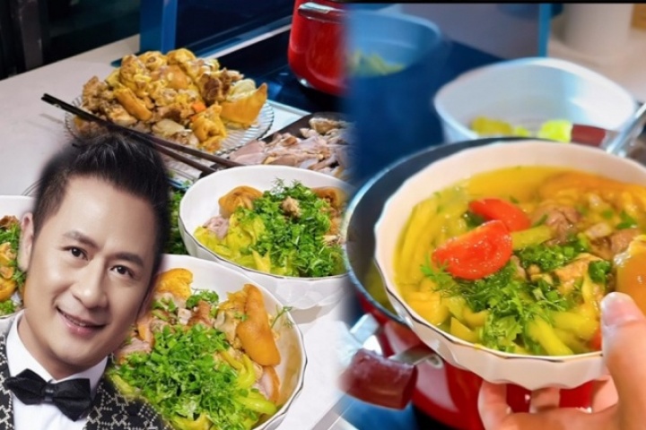 Bằng Kiều nấu 'bún chửi' đầy ắp nhân