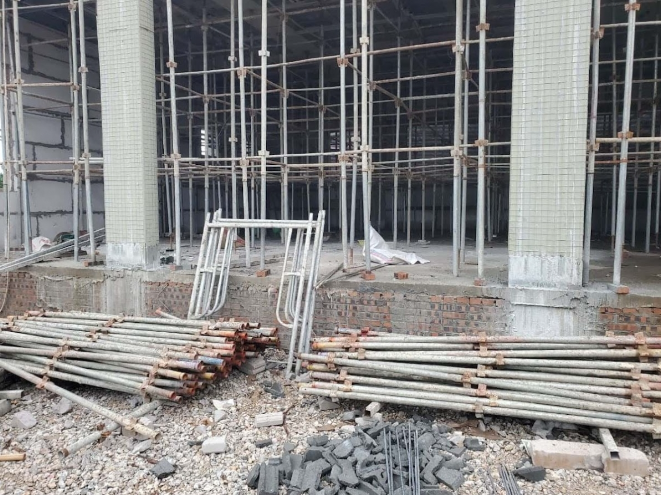 Thi công cốp pha hệ GuBeam nhà cao tầng.