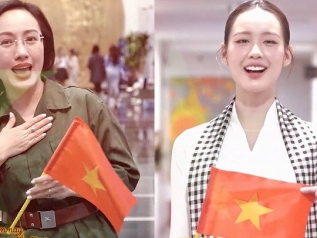 MC Hoài Anh VTV, hoa hậu Bảo Ngọc bắt trend 'Yêu Việt Nam'