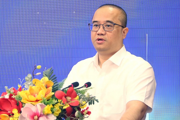 PGS.TS Nguyễn Trúc Lê, Chủ tịch Hội đồng Trường ĐH Kinh tế - ĐH Quốc gia Hà Nội. Ảnh: Thanh Hùng.
