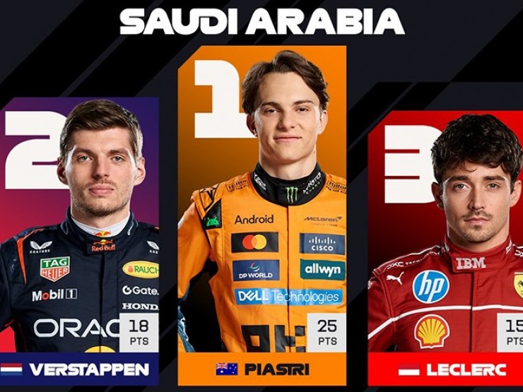 Đua xe F1, Saudi Arabian GP: Piastri thắng chặng, Verstappen về nhì