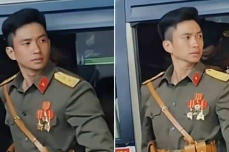 Ngoại hình chiến sĩ 'gây sốt' chỉ sau ba giây xuất hiện