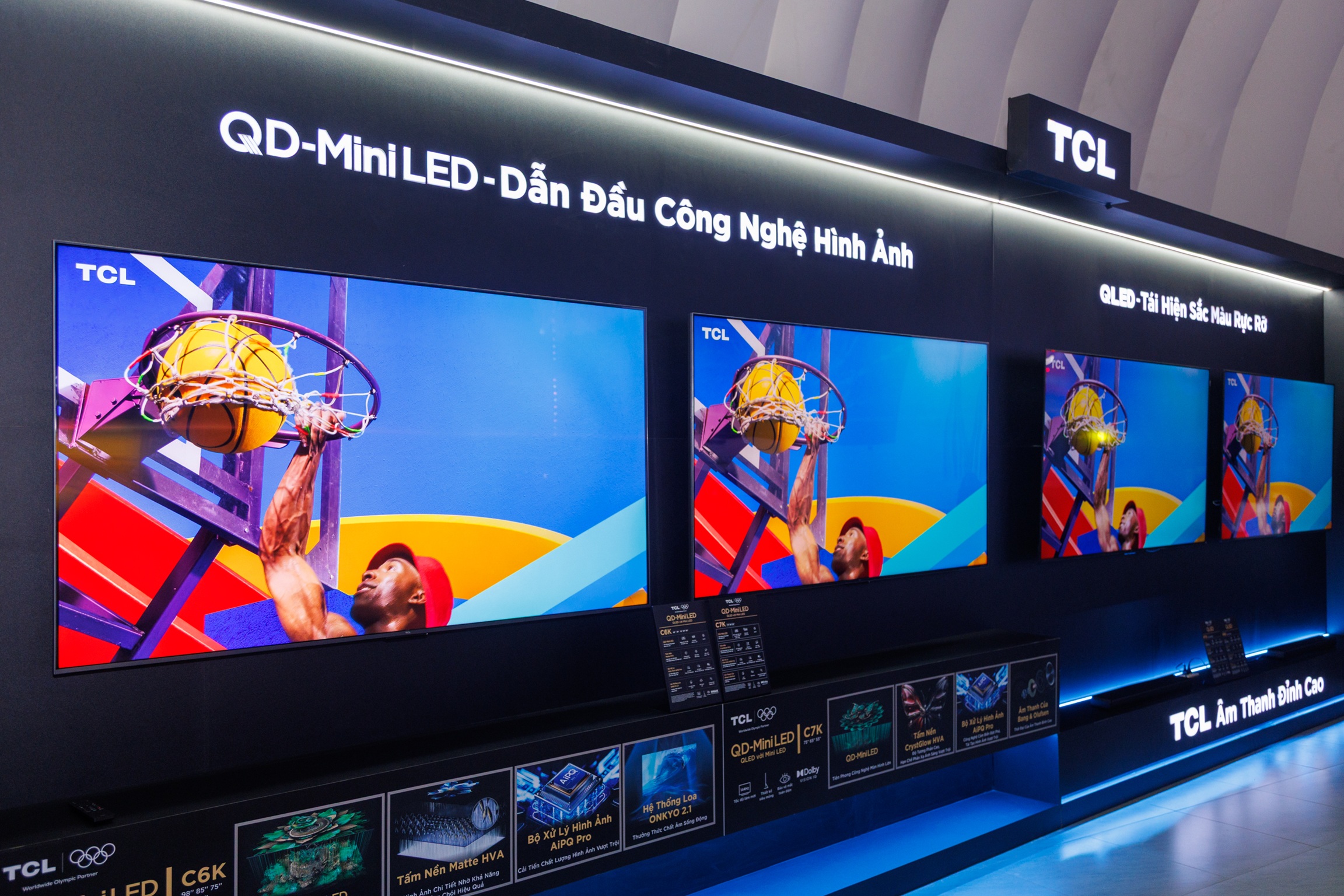Dòng sản phẩm QD-Mini LED TV của TCL gây bất ngờ với khả năng hiển thị sắc nét. (Ảnh: TCL)