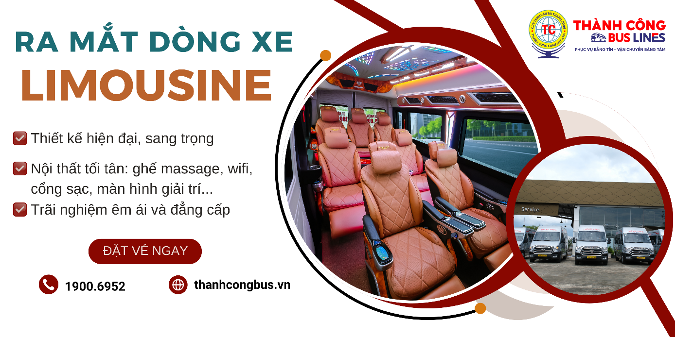 Thành Công Bus Lines đầu tư lớn, thêm hơn 30 xe khách và limousine đời mới phục vụ lễ 30/4 - 1/5 - 1