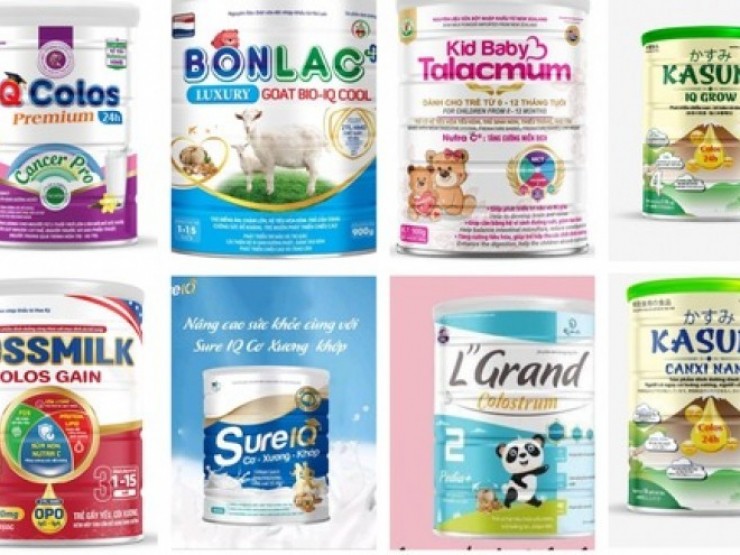 Hình ảnh 12 loại sữa giả và hàng loạt sản phẩm khác đang điều tra