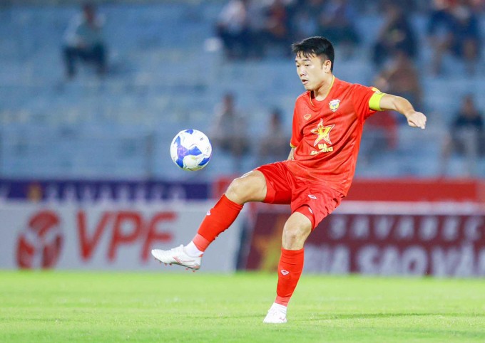 Xuân Trường trong màu áo CLB Hà Tĩnh. Ảnh: Hà Tĩnh FC