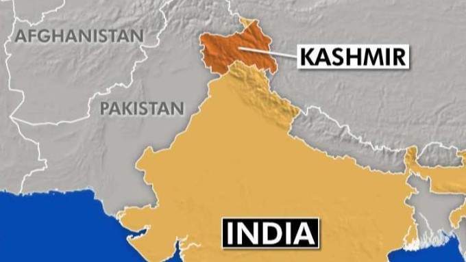 Vị trí khu vực Kashmir đang tranh chấp giữa Ấn Độ và Pakistan. Đồ họa: Fox News