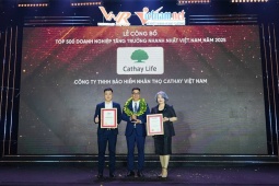 Cathay Life Việt Nam vào “Top 50 doanh nghiệp tăng trưởng xuất sắc nhất Việt Nam năm 2025”