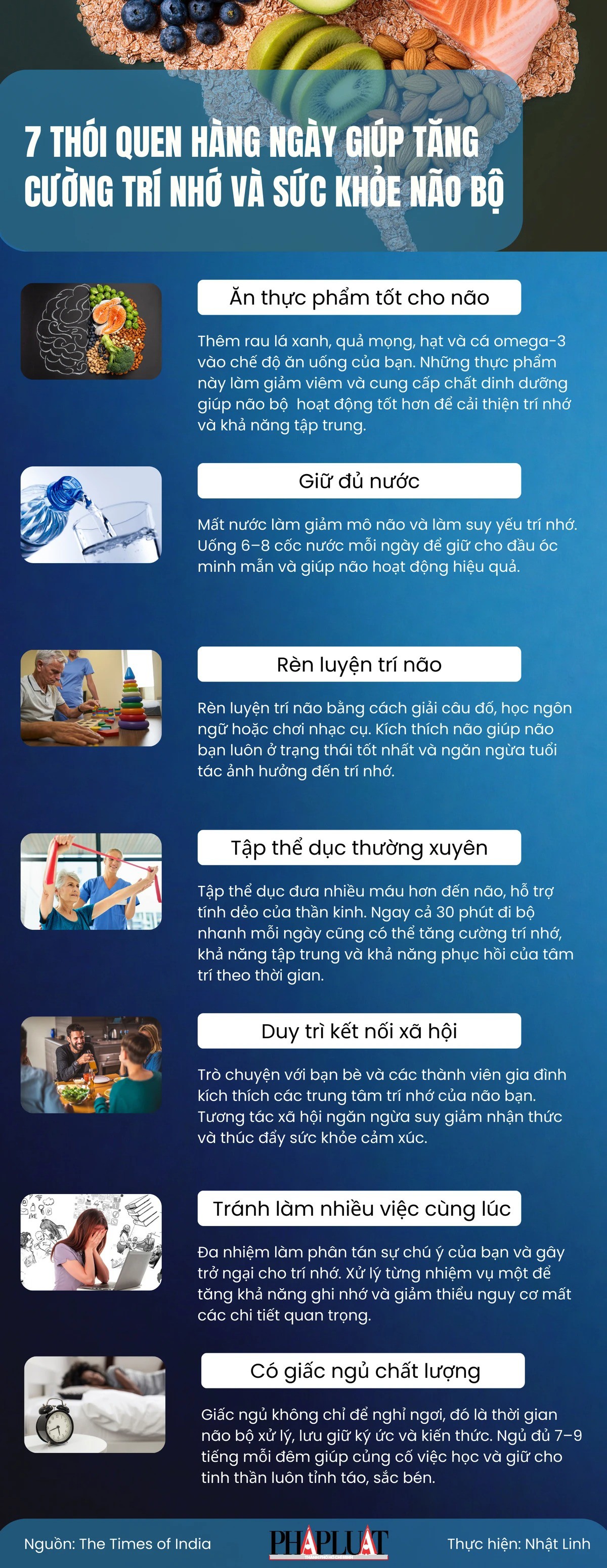7 thói quen hàng ngày giúp tăng cường trí nhớ và sức khỏe não bộ - 1