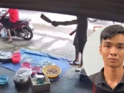 Bắt giữ nam thanh niên cầm 2 con dao dọa chém một phụ nữ bán tôm