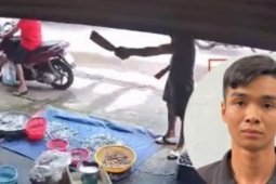 Bắt giữ nam thanh niên cầm 2 con dao dọa chém một phụ nữ bán tôm