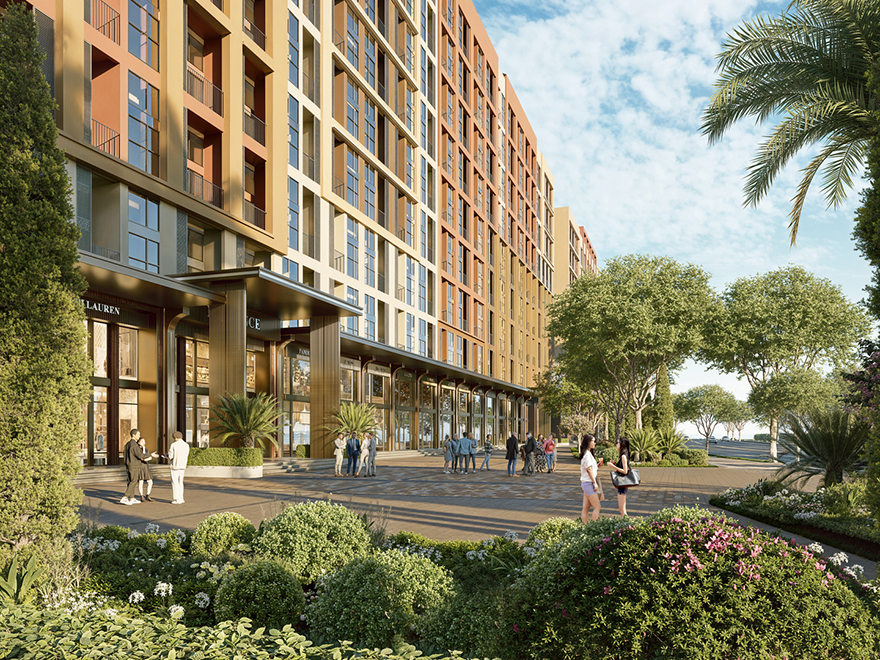 Các căn hộ cao tầng Park Residence tọa lạc tại vị trí tâm điểm sôi động bậc nhất dự án (Ảnh: Sun Property)