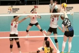 Video bóng chuyền Bình Điền Long An - Zhetysu: Rượt đuổi hấp dẫn, tiếc nuối Thanh Thúy (Vô địch châu Á)