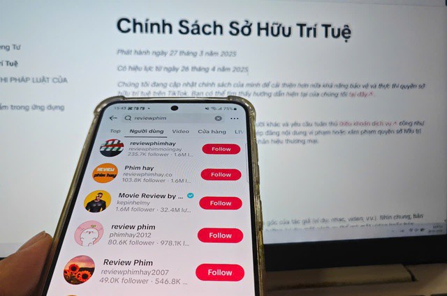 Các tài khoản review phim trên TikTok có lượng người theo dõi đông đảo
