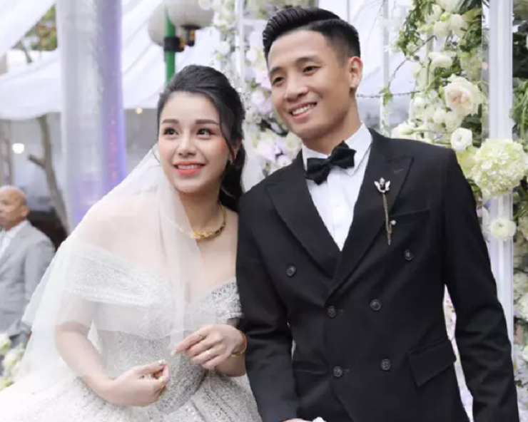 Vợ chồng Bùi Tiến Dũng - Khánh Linh.