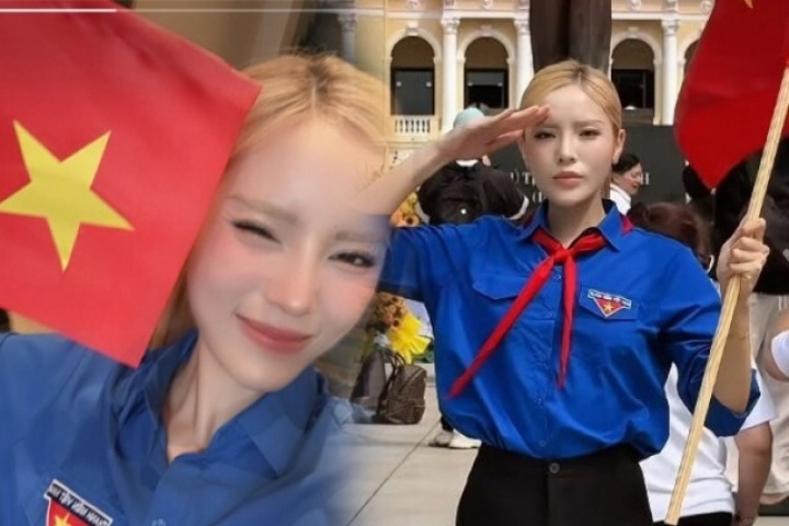 Hoa hậu Kỳ Duyên bị nói thiếu hiểu biết khi diện áo đoàn viên cùng khăn quàng đỏ, sự thật ra sao?