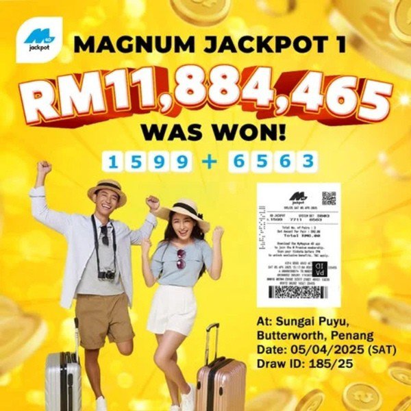 Thông báo về giải thưởng. Ảnh: Magnum4D.
