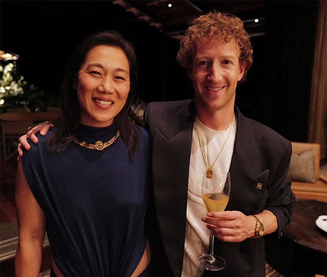 Ông chủ Facebook và bà xã Priscilla Chan. Ảnh: Instagram Mark Zuckerberg