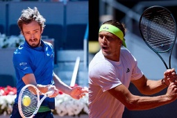 Trực tiếp tennis Madrid Open ngày 7: Zverev muốn trả món nợ, Medvedev dễ thở