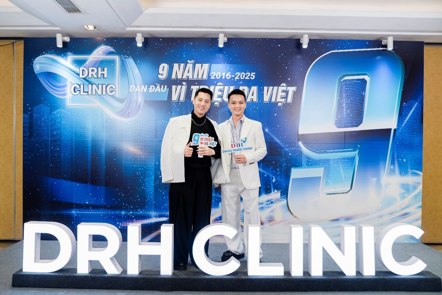 CEO Trương Ngọc Huy và CEO Lê Minh Quốc của DRH Clinic