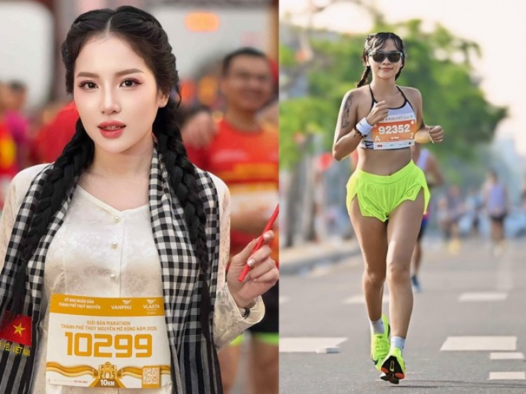 Nữ y tá Loan Barbie mặc áo bà ba thi giải bán marathon, hot girl Vy Phan “cày“ 100km dịp lễ