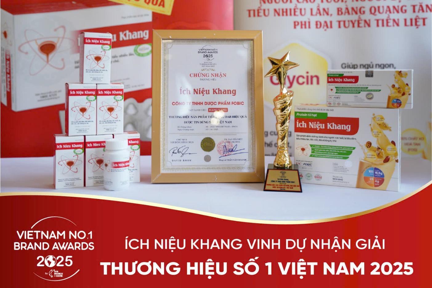 TPBVSK Ích Niệu Khang vinh danh thương hiệu được tin dùng số 1 Việt Nam – khẳng định vị thế dẫn đầu trong việc giảm tiểu đêm - 1