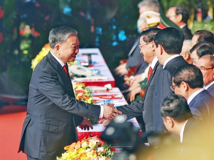 Lãnh đạo Đảng, Nhà nước tại lễ kỷ niệm 50 năm thống nhất