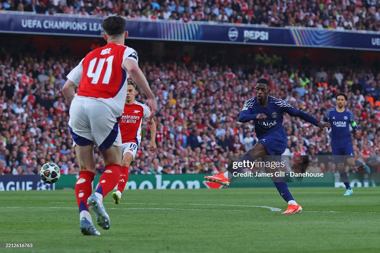 Arsenal bị PSG "dội gáo nước lạnh": Dembele mở điểm sau pha phối hợp mẫu mực - 2