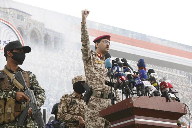 Người phát ngôn của lực lượng Houthi - ông Yahya Sarea. Ảnh: Tân Hoa Xã