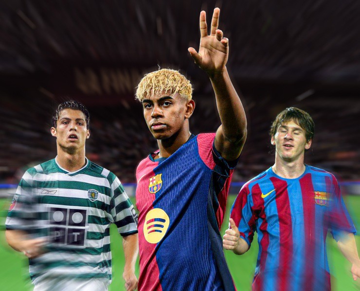 Yamal sở hữu thống kê vượt trội Ronaldo, Messi ở tuổi 17