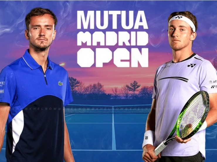 Trực tiếp tennis Madrid Open ngày 9: Ruud đấu Medvedev, “ngựa ô“ thách thức hạt giống