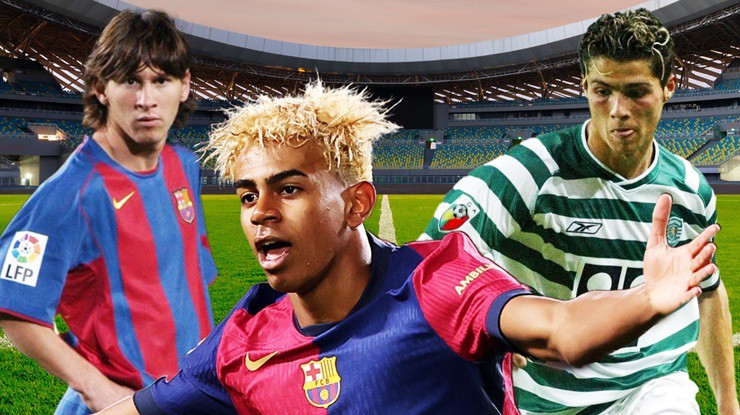 Yamal vượt xa&nbsp;Messi và Ronaldo ở tuổi 17