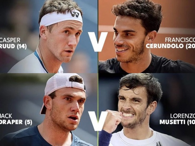 Nhận định tennis bán kết Madrid Open: Ruud coi chừng “ngựa ô“, Draper thích đấu Musetti