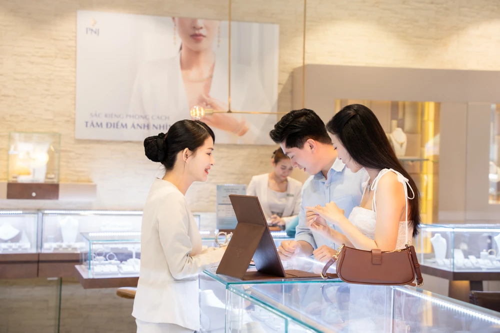 Diễn biến tích cực của các cuộc đàm phán thương mại đang tác động mạnh đến giá vàng thế giới. Ảnh: NGỌC DIỆP
