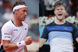 Rực lửa tennis Madrid Open: Draper hạ Musetti, hẹn đấu Casper Ruud chung kết