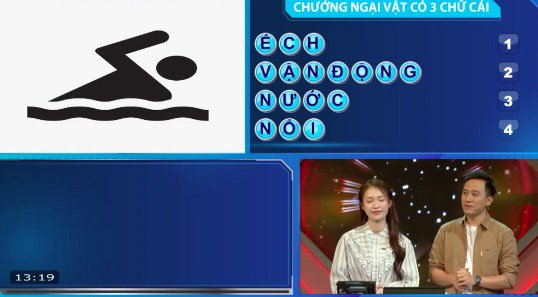 Quốc Bảo nhanh chóng giải mã thành công ẩn số chướng ngại vật.