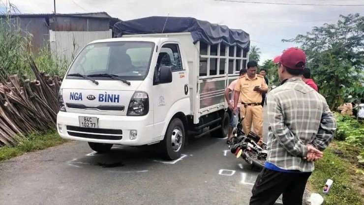 Hiện trường vụ tai nạn. Ảnh: Gia đình cung cấp
