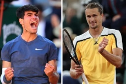 Số 1 thế giới Sinner tái xuất gặp khó, Alcaraz cùng nhánh Zverev ở Rome Open 2025