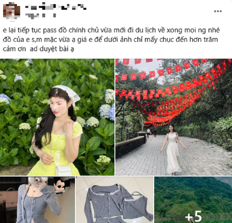 Nhộn nhịp bài đăng thanh lý quần áo đi du lịch mặc 1 lần chụp ảnh sau kỳ nghỉ lễ 30/4-1/5.
