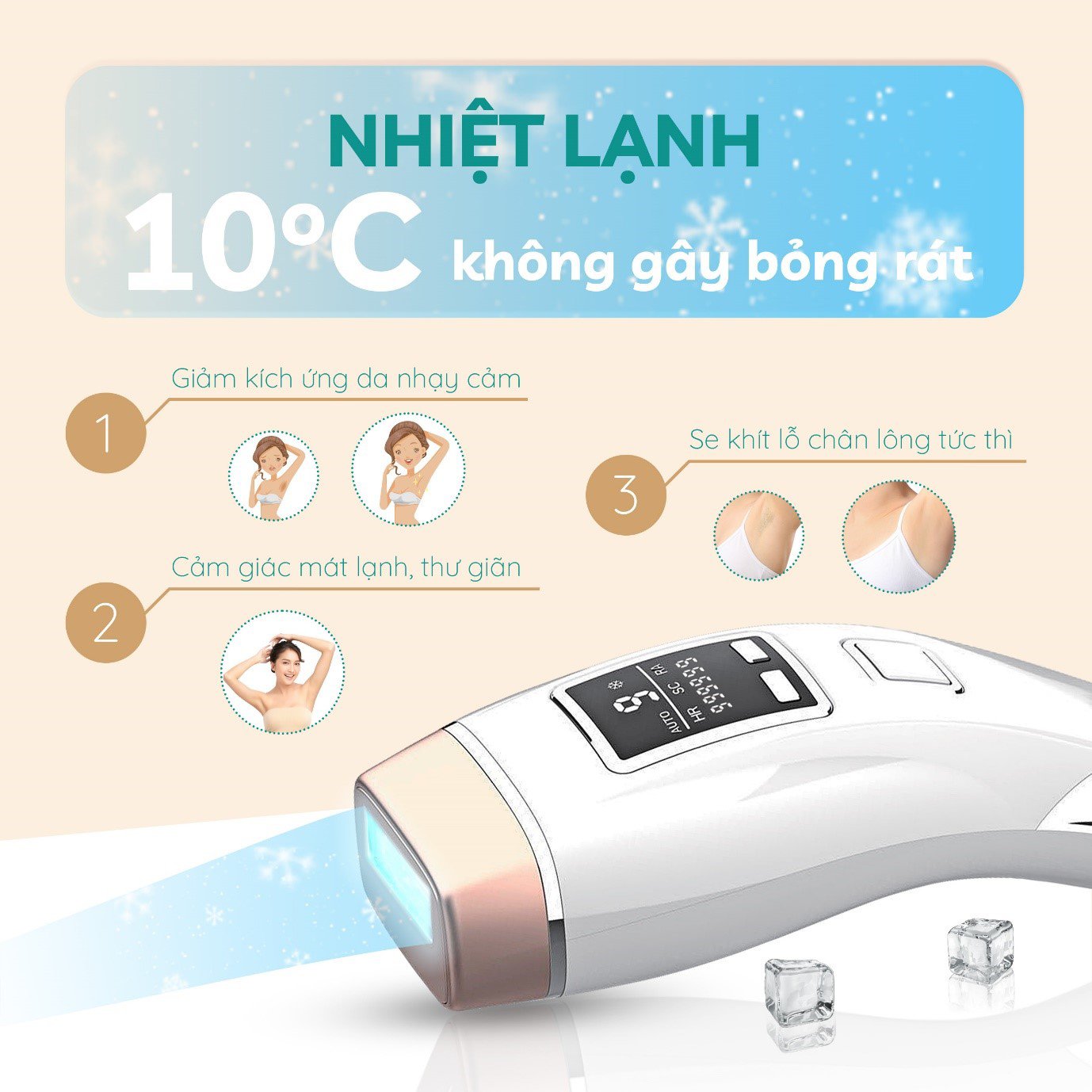 Crenot Graci X3 – Giải pháp triệt lông vĩnh viễn tại nhà an toàn, tiết kiệm cho phụ nữ hiện đại - 3