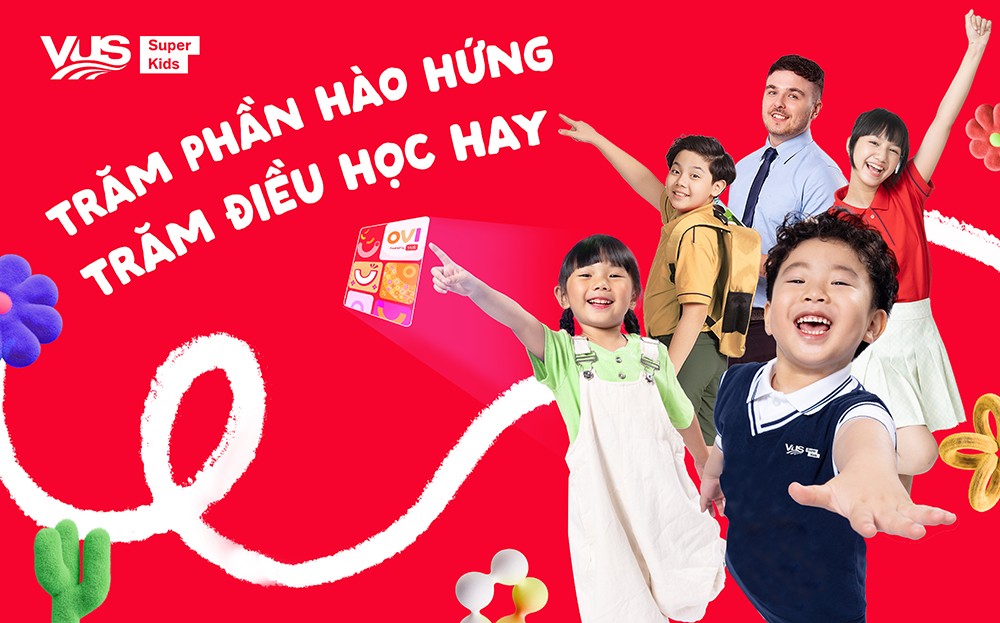 Chương trình tiếng Anh thiếu nhi SuperKids của VUS giúp trẻ học tiếng Anh trong môi trường đầy hào hứng, hiệu quả cao giúp trẻ phát triển toàn diện.