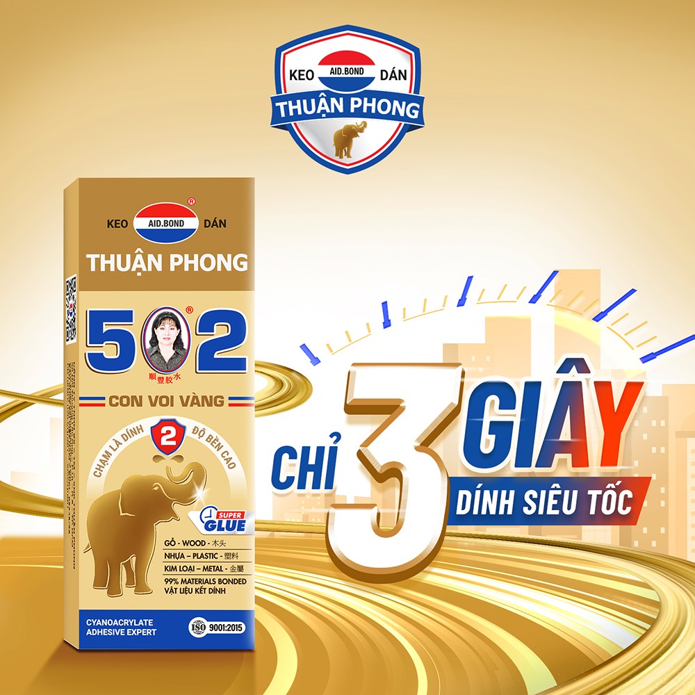 Keo Con Voi Vàng - Một trong những giải pháp keo dán chất lượng cao của Thuận Phong