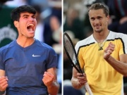 Số 1 thế giới Sinner tái xuất gặp khó, Alcaraz cùng nhánh Zverev ở Rome Open 2025