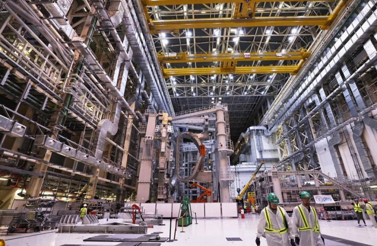 Lò phản ứng nhiệt hạch lớn nhất thế giới đặt tại Pháp. Ảnh: Xinhua