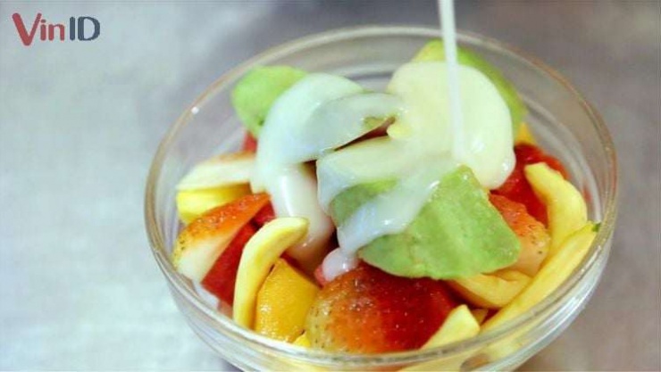 Hoa quả dầm bơ thơm ngon, tốt cho sức khỏe